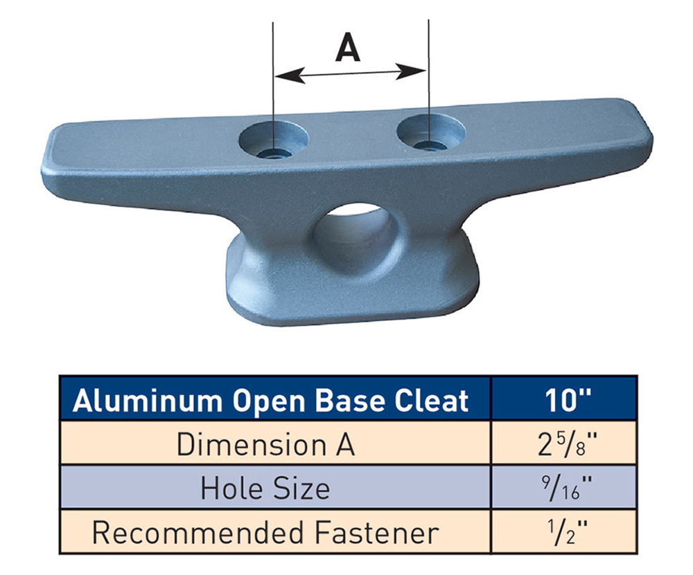 Diagram ALUMINUM OPEN BASE CLEAT (DE2440F)