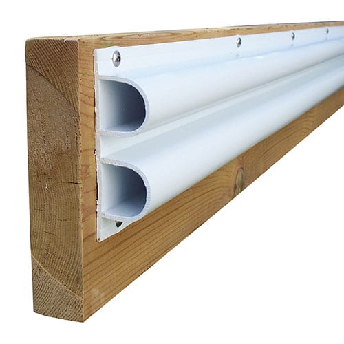 Premium PVC Edge Bumpers - Double D in white