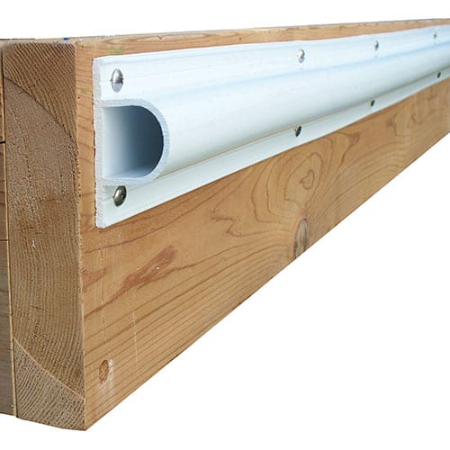 Premium PVC bumper, Single D in white