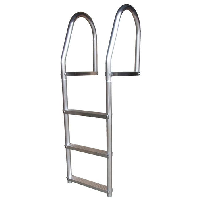 Dock Edge Aluminum slide-up ladder sliding