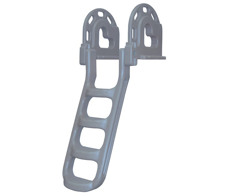 Polyethylene stand off Flip-Up ladder