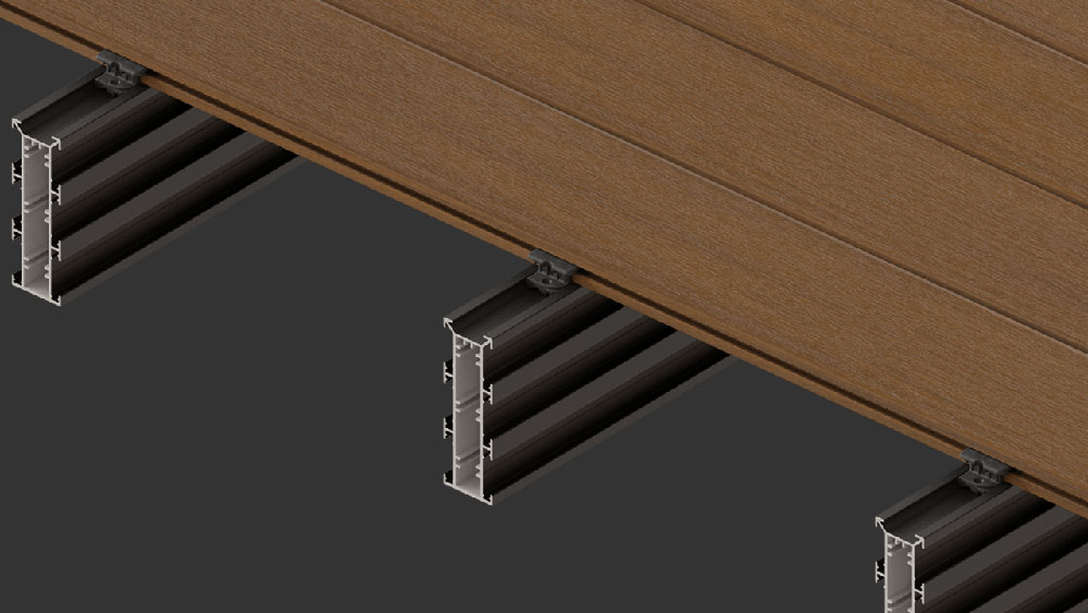 composite finish on framing