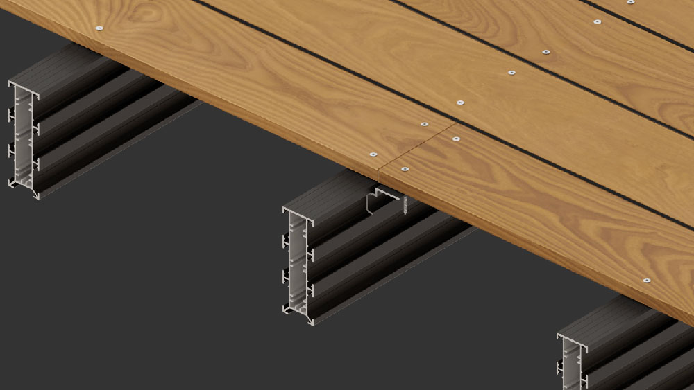 hardwood finish on framing