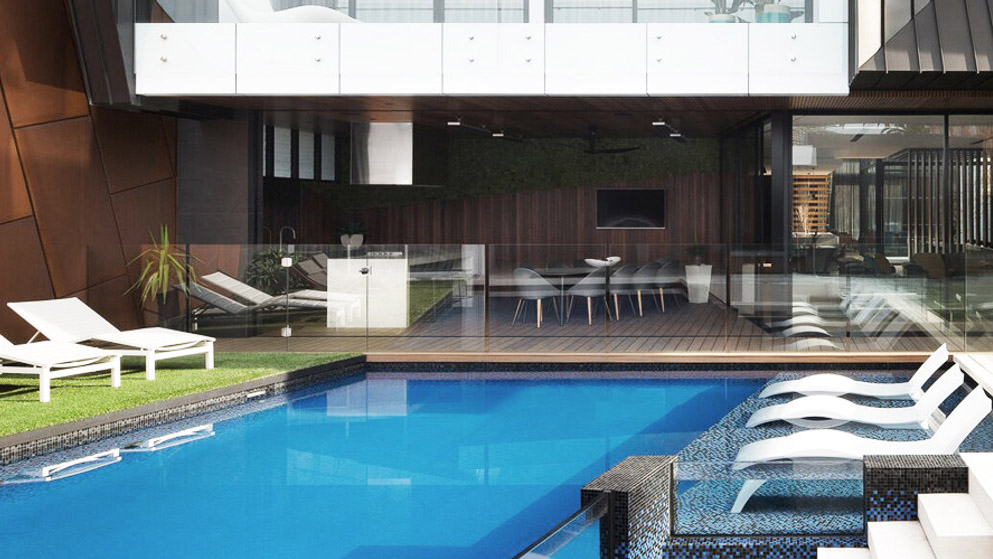 pool and decking