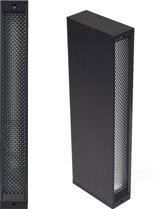 Evo low bollard front view and side