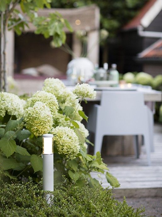 Liv Bollard 12V garden pathway light in white