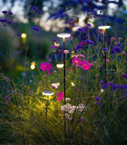 In-Lite sway garden bollard light in garden