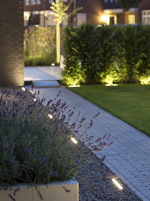 Evo light illuminating walkway