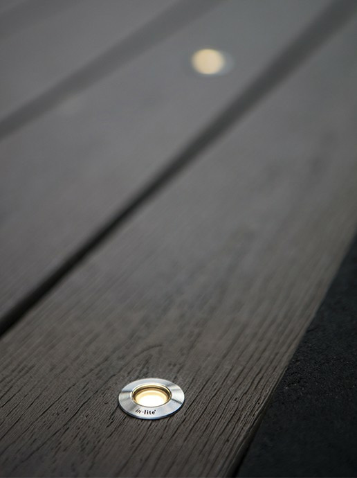 hyve rvs light installed in deck board