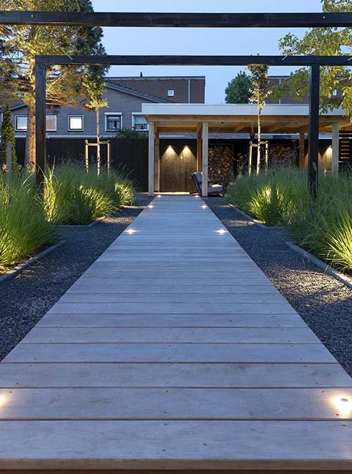 Puck 22 light inserted into walkway