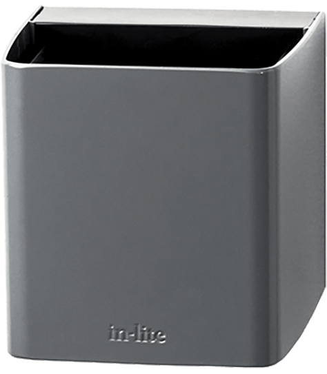 Ace up-down light in Flat Grey