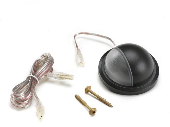 Trex deck rail light with wire, charcole black