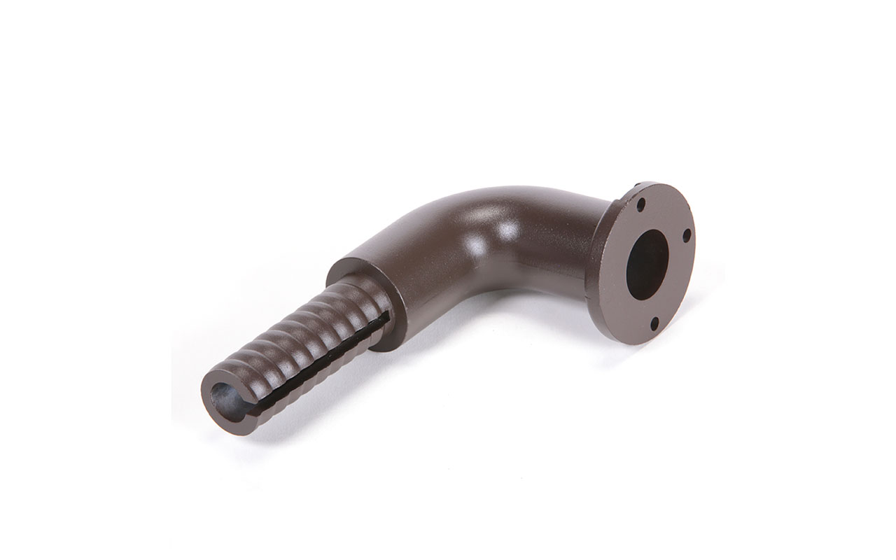 Offset 90&deg; Aluminum Post Return