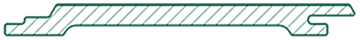 surface board (shiplap) cross section