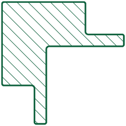 inside corner cross section