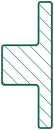 T molding cross section