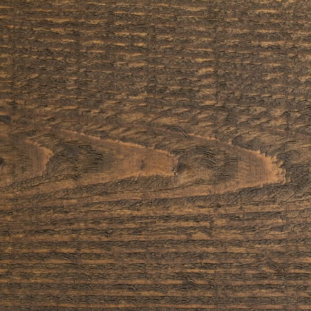 pecan finish cutek sample on rough, Douglas Fir