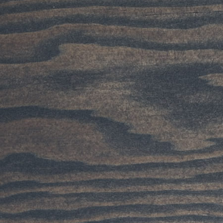 black ash finish cutek sample on rough, Douglas Fir
