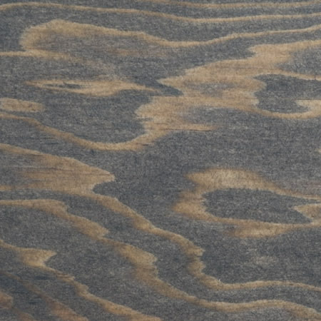 black ash finish cutek sample on rough, Douglas Fir