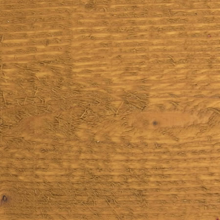 gold tone finish cutek sample on rough, Douglas Fir
