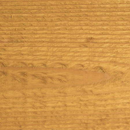 gold tone finish cutek sample on rough, Douglas Fir