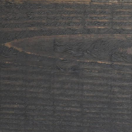 graphite grey finish cutek sample on rough, Douglas Fir