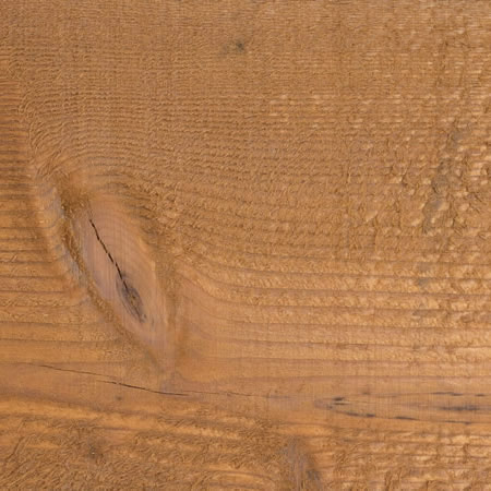rustic gold finish cutek sample on rough, Douglas Fir