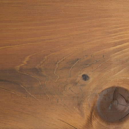 terra cotta finish cutek sample on Eastern White Cedar