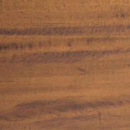 gold tone finish cutek sample on Mahogany