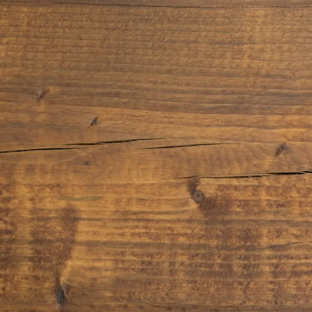 terra cotta finish cutek sample on brown pressure treated lumber