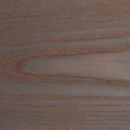 burnt red finish cutek sample on Thermally Modified Ash