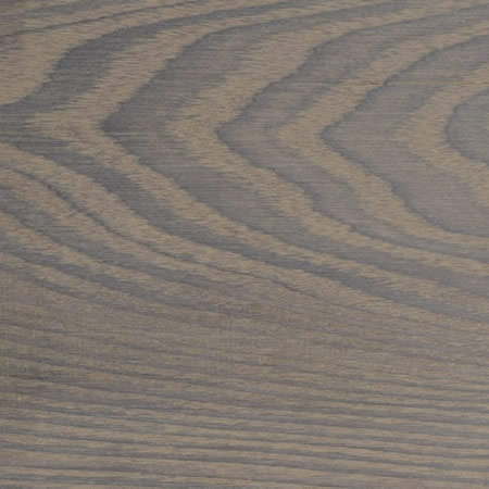 smokey grey finish cutek sample on Thermally Modified Ash