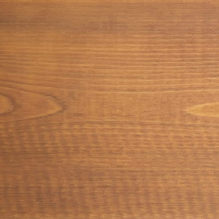 terra cotta finish cutek sample on knotty Western Red Cedar