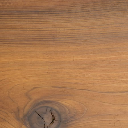 terra cotta finish cutek sample on knotty Western Red Cedar