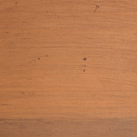 burnt red finish cutek sample on Clear Western Red Cedar