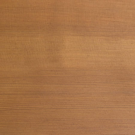 rustic gold finish cutek sample on Clear Western Red Cedar