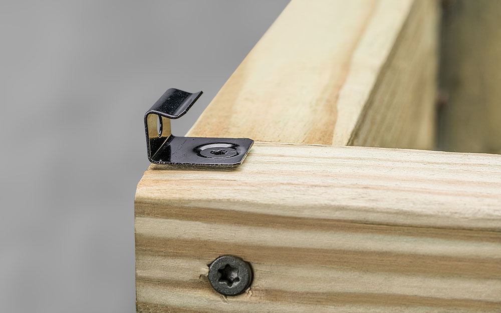 deck clip on back edge of board