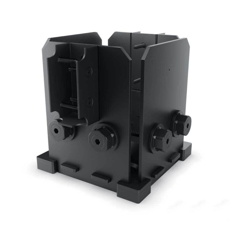 Twin Rail Saddle Post Base Ironwood