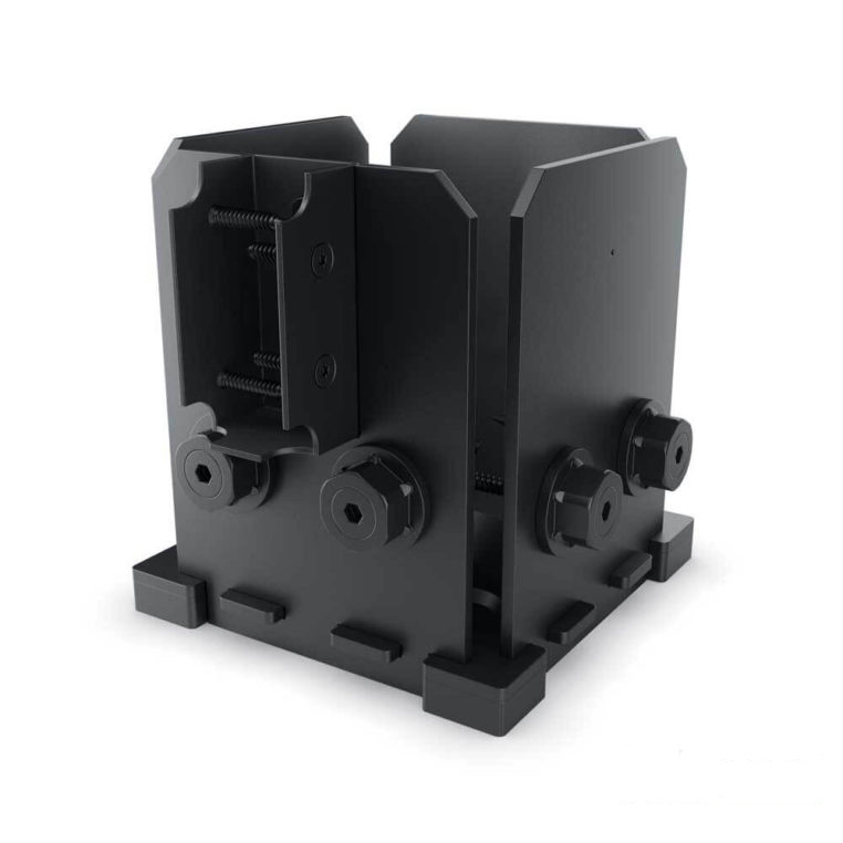 Rail Saddle Post Base Ironwood