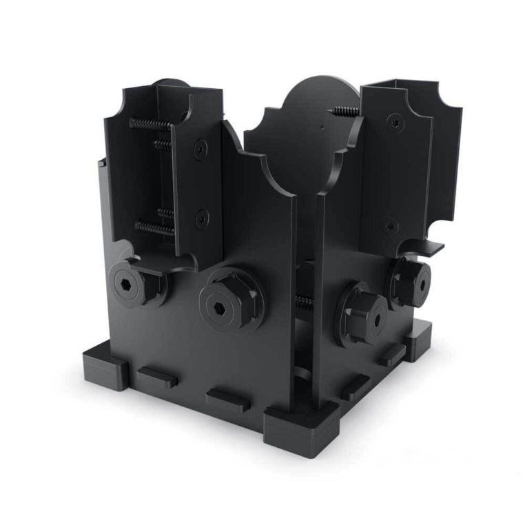 Post Base Twin Rail Saddle in Laredo Sunset